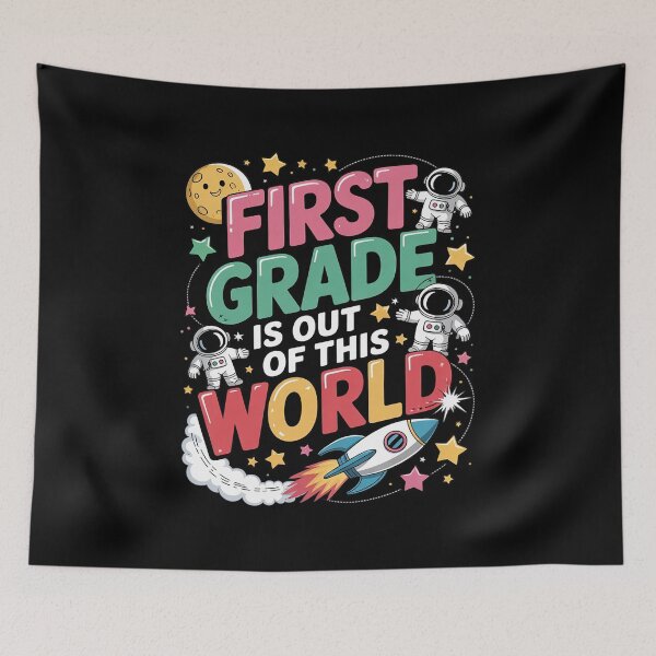 Item preview, First Grade Is Out Of This World Space Astronaut designed and sold by joyouartArt.