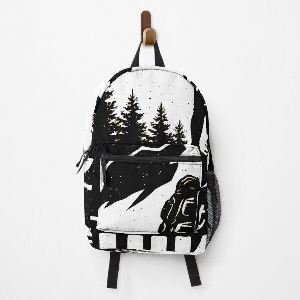 Item preview, Let's Go Hiking Vintage Outdoor Adventure Mountain Badge Graphic Design designed and sold by DrawHandArt.
