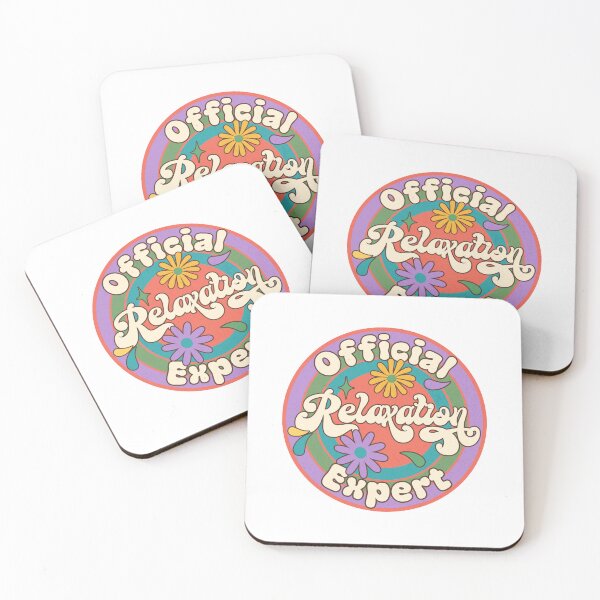Item preview, Relaxation Expert – Psychedelic Hippie Sticker Grunge designed and sold by Retro Callback.