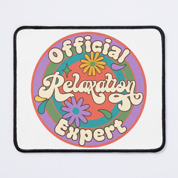 Item preview, Relaxation Expert – Psychedelic Hippie Sticker Grunge designed and sold by Retro Callback.