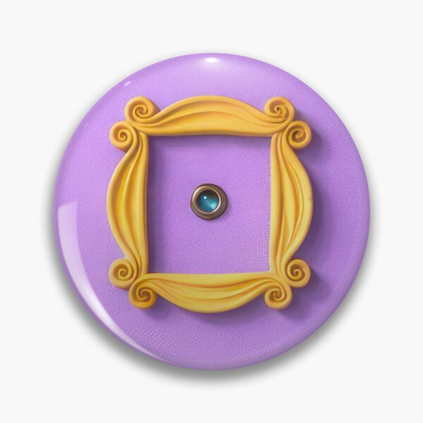 Item preview, Friends inspired purple door, golden frame illustration designed and sold by Thunderg1rl.