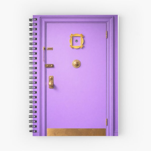 Item preview, Friends inspired purple door, golden frame illustration designed and sold by Thunderg1rl.