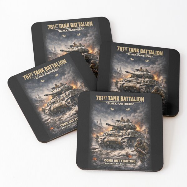 Item preview, 761st Tank Battalion in action  - Honoring the 761st Tank Battalion designed and sold by Military Insignia Products.