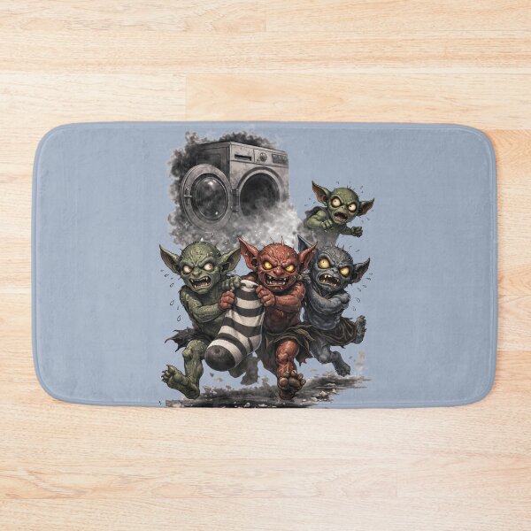 Item preview, Chaos Goblins Stealing Socks - Funny Fantasy Laundry Art designed and sold by Vellaro.