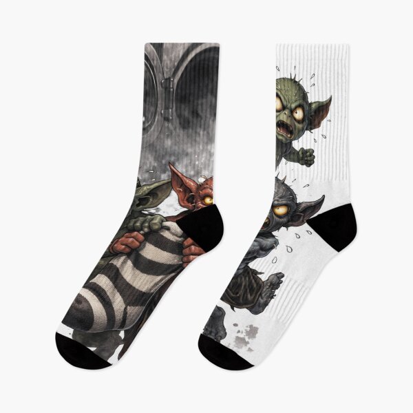 Item preview, Chaos Goblins Stealing Socks - Funny Fantasy Laundry Art designed and sold by Vellaro.