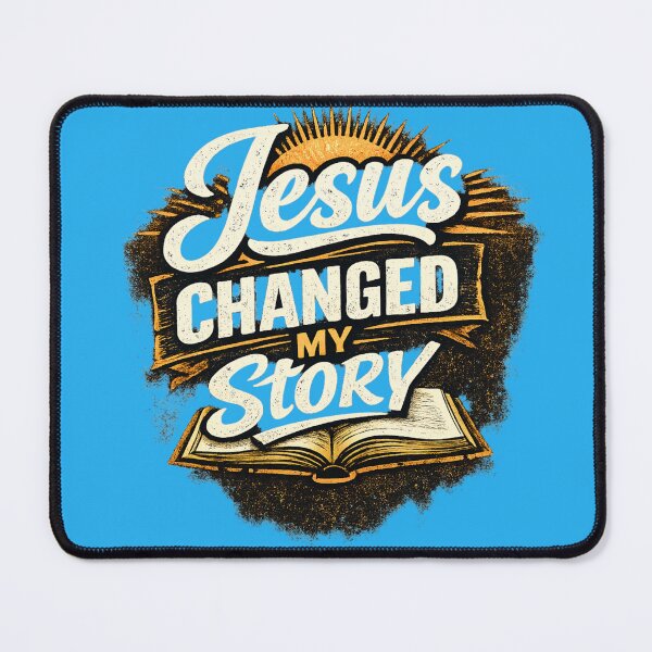 Item preview, Jesus Changed My Story Christian Faith T-Shirt | Evangelism Testimony Tee designed and sold by Dexters Inspiring Creations.