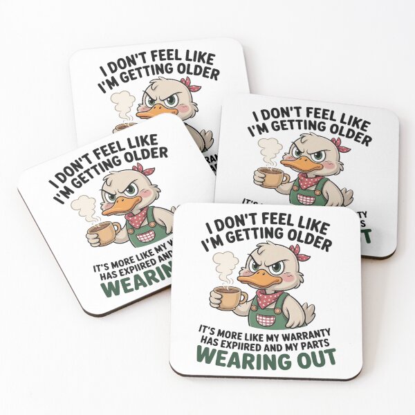 Item preview, Cute Duck I Don't Feel Like I'm Getting Older It's More Like 1 designed and sold by MarkLeedsArt.