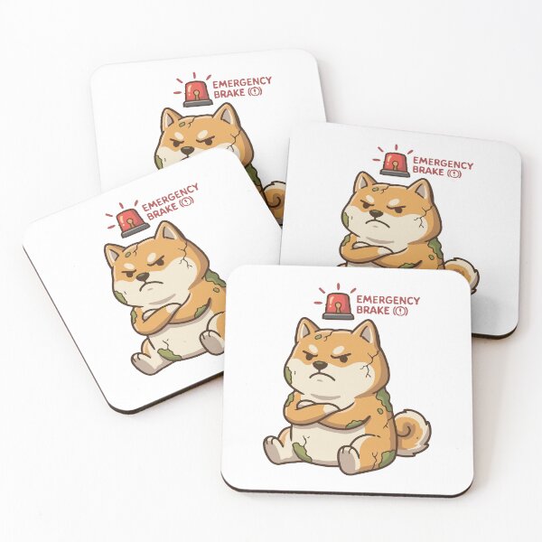 Item preview, Emergency Brake Activated Shiba Inu Refusal designed and sold by Petzzz.