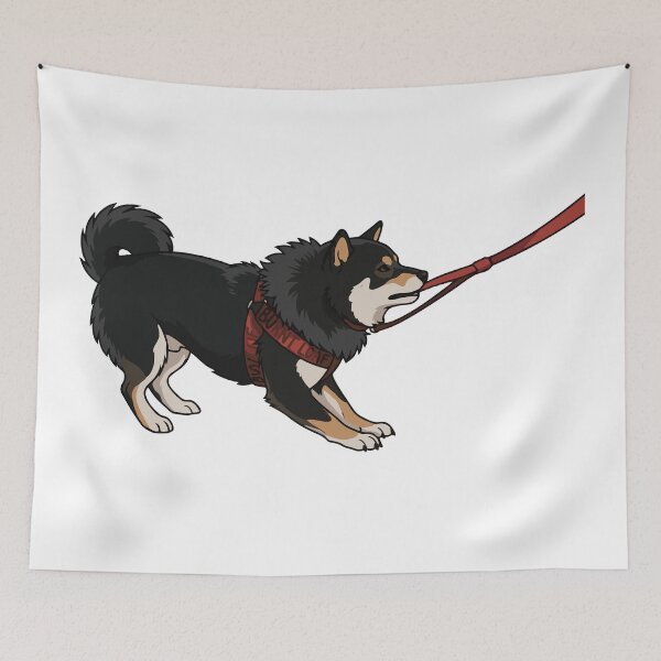 Item preview, Burnt Loaf Refuses To Move Black And Tan Shiba Inu designed and sold by Petzzz.
