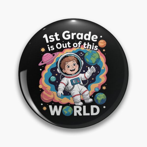 Item preview, First Grade Astronaut Space Science STEM Boy Girl Kids designed and sold by joyouartArt.