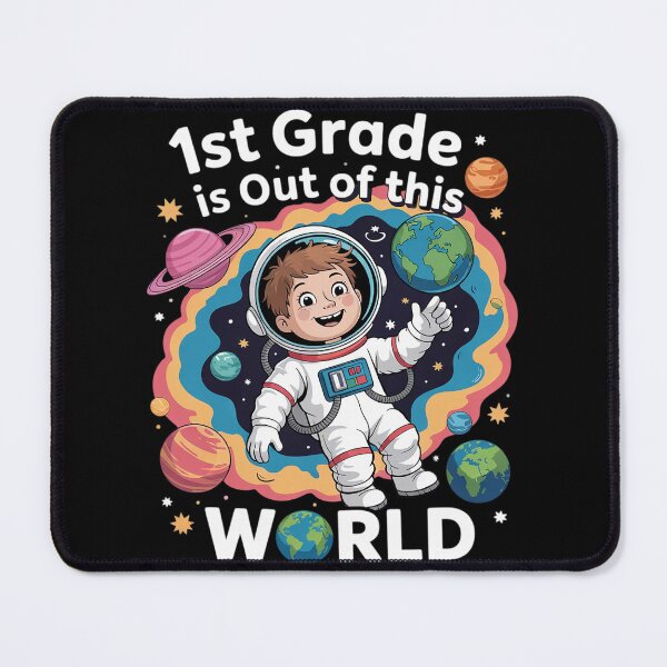 Item preview, First Grade Astronaut Space Science STEM Boy Girl Kids designed and sold by joyouartArt.