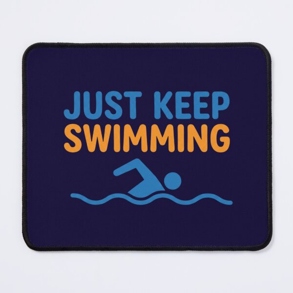 Item preview, Just Keep Swimming - Motivational Swimmer Icon designed and sold by LoudVictory.