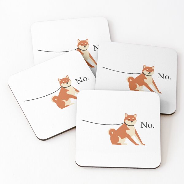 Item preview, Just Say No Funny Stubborn Shiba Inu Art designed and sold by Petzzz.