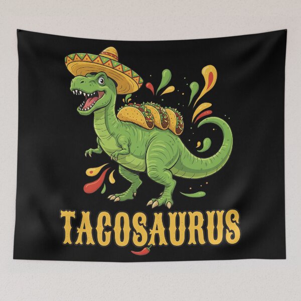 Item preview, Tacosaurus Rex Funny Dinosaur Eating Tacos Mexican Food Humor  designed and sold by DrawHandArt.