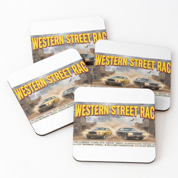 Item preview,  ROAD MOVIE POSTER THE WESTERN STREET RACERS 1969 designed and sold by VERYOLDROAD BY AXTON BROWNING .