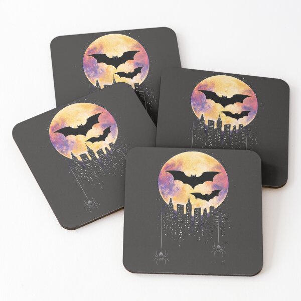 Item preview, Halloween Bat Moon City Skyline T-Shirt – Spooky Night Art Tee designed and sold by KDesignCrafts.