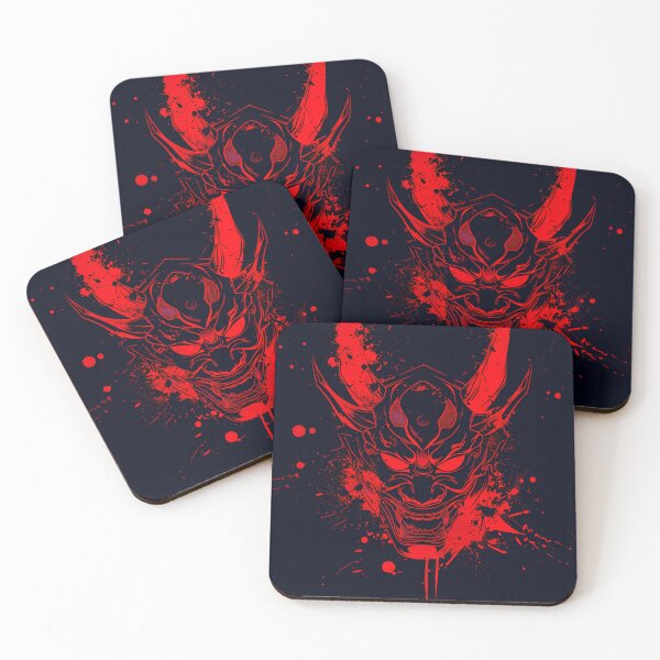 Item preview, Bloodline Oni Mask – Red Ink Demon Splash designed and sold by NeonHorizon Studio.