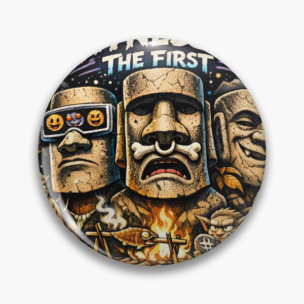 Item preview, Moai Witnessed The First Trolls | Funny Easter Island Statue History Meme | Ancient Moai Typography Art | Stone Face Statue Social Media Humor Graphic for T-Shirts & Home Decor By Vivaan Studio designed and sold by Vivaan Studio.
