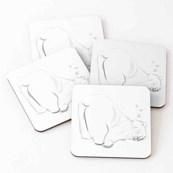Item preview, Cozy Sleeping Bear Sketch designed and sold by AKI | Art Kode of Imagination.