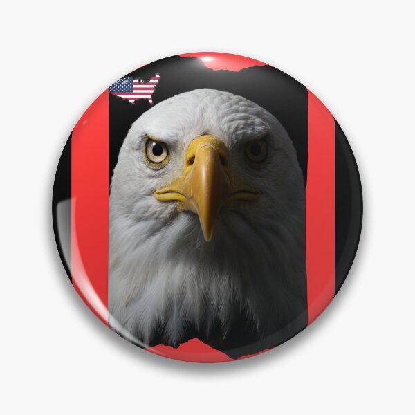 Item preview, American Eagle Red Edition - Urban Street Art - 12K Patriotic Poster designed and sold by NaturalBeautySebastian .