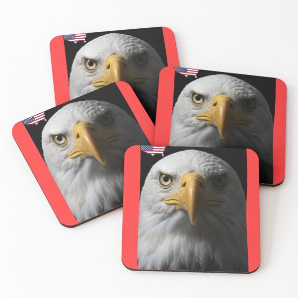 Item preview, American Eagle Red Edition - Urban Street Art - 12K Patriotic Poster designed and sold by NaturalBeautySebastian .