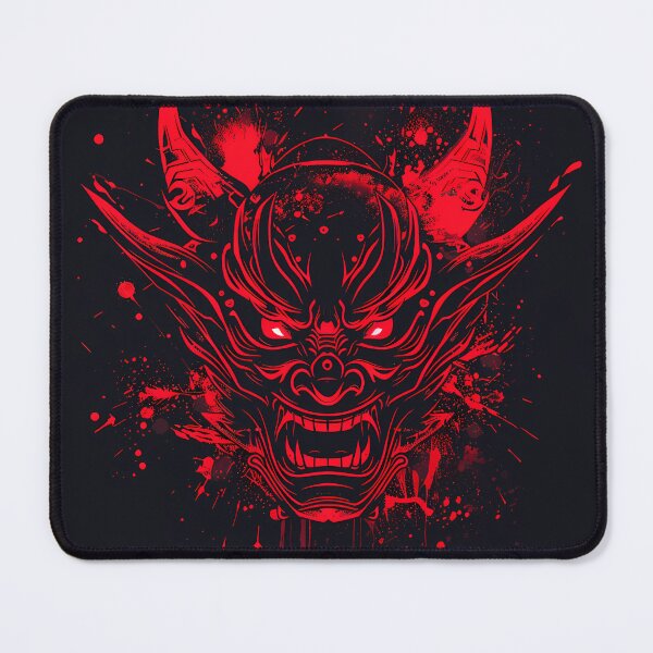 Item preview, Crimson Hannya Rage – Neon Demon Mask Splash designed and sold by NeonHorizon Studio.