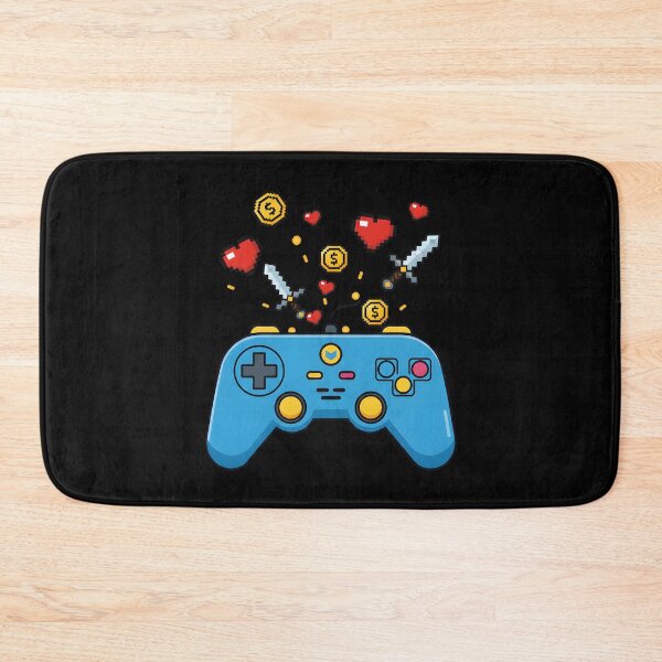 Item preview, Retro Video Game Controller Pixel Art Gaming Adventure Level Up  designed and sold by DrawHandArt.