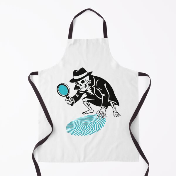 Item preview, Dactyloscopy Skeleton Detective - Forensic Science Noir designed and sold by CrewGifted.