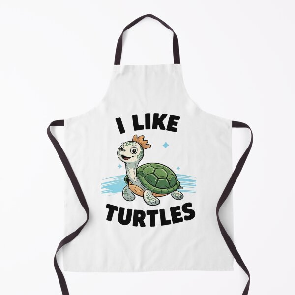 Item preview, I like Turtles with Cute Cartoon Baby Tortoise designed and sold by MarkLeedsArt.