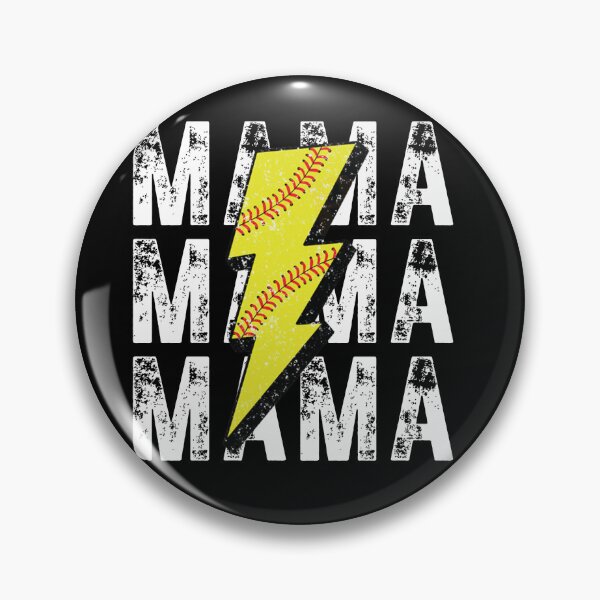 Item preview, Softball Mama Game Day Lightning Design designed and sold by unknowndesigns1.