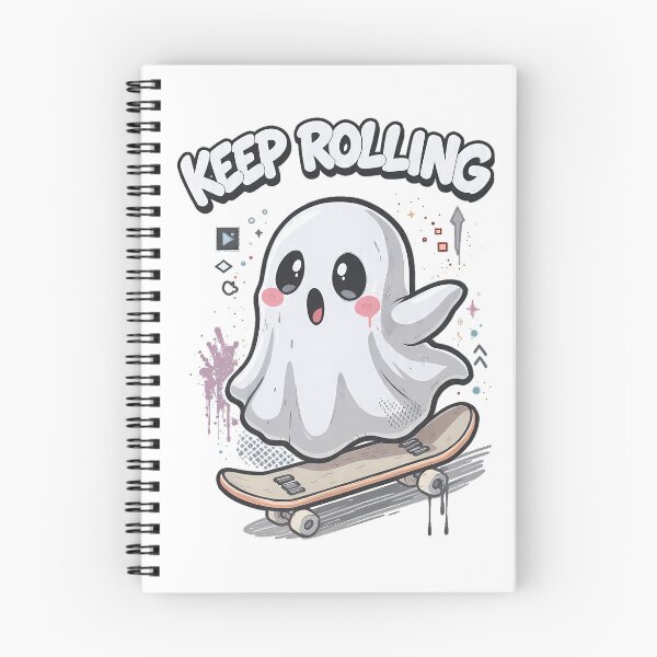 Item preview, Skater Ghost Graffiti Art - Keep Rolling Urban Streetwear Aesthetic designed and sold by etuvibes.