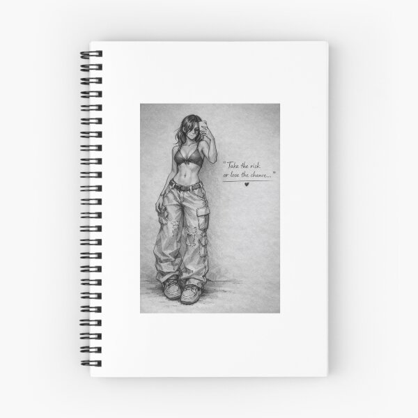 Item preview, Take the Risk or Lose the Chance – Anime Pencil Sketch Style Character Art designed and sold by Scottvisuals.