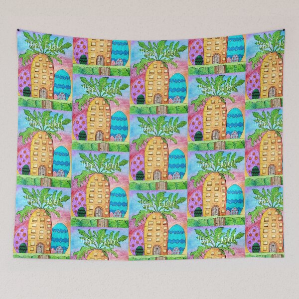 Item preview, Easter card_ carrot house designed and sold by Paintedhues.