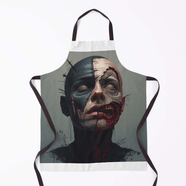 Item preview, Synthetic Soul Face – Dark Cyberpunk Fashion Print designed and sold by GamerLife31.