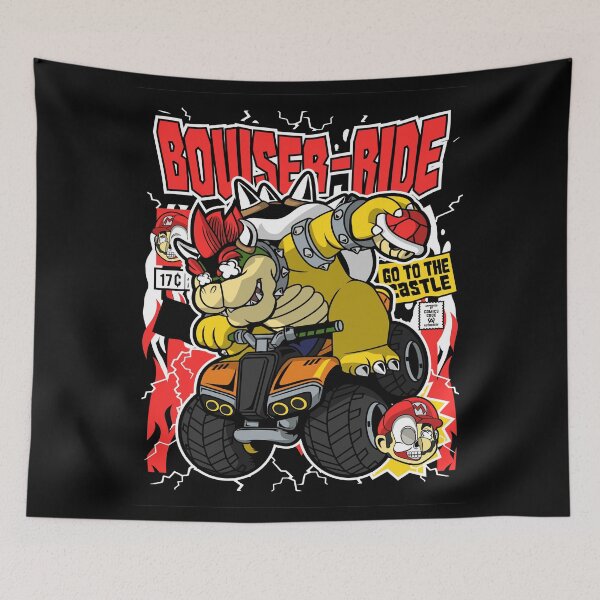 Item preview, Bowser-Ride King Of Koopas Go To The Castle Super Mario Bros Gamer designed and sold by visionsunveiled.