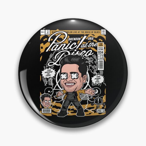 Item preview, Brendon Urie Panic At The Disco Too Weird To Live Too Rare To Die Music Fan designed and sold by visionsunveiled.