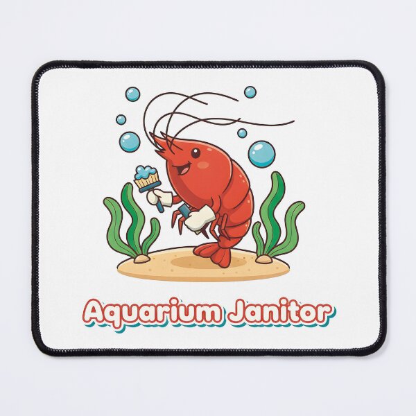 Item preview, Aquarium Janitor Shrimp T-Shirt – Funny Aquarium Fish Tank Cleaner Gift for Aquarists designed and sold by TankTherapyArt.