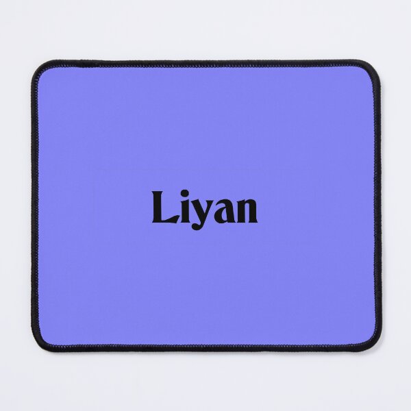 Item preview, Name Liyan Black Text on Blue Violet Deneane Font designed and sold by Art in My Loft.