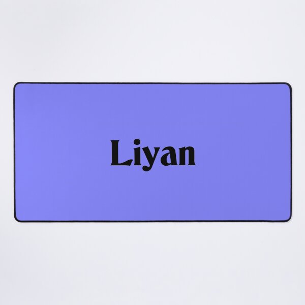 Item preview, Name Liyan Black Text on Blue Violet Deneane Font designed and sold by Art in My Loft.