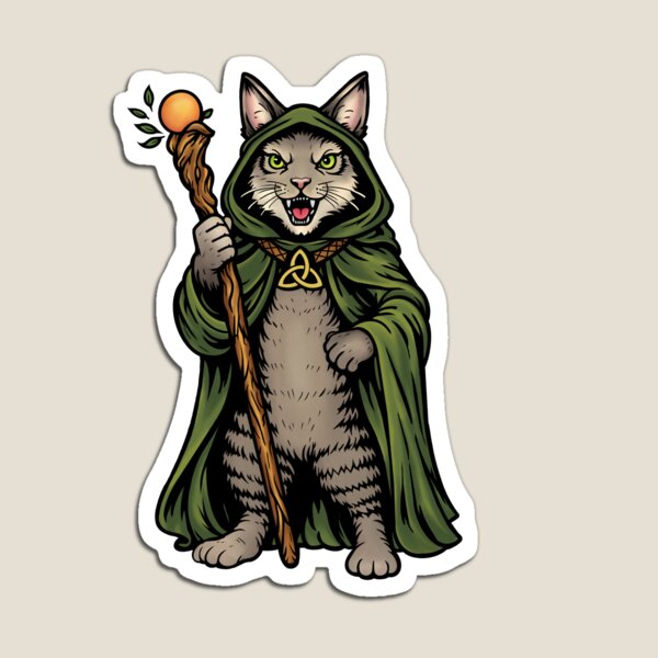Item preview, Celtic Druid Cat designed and sold by Shannykmc.