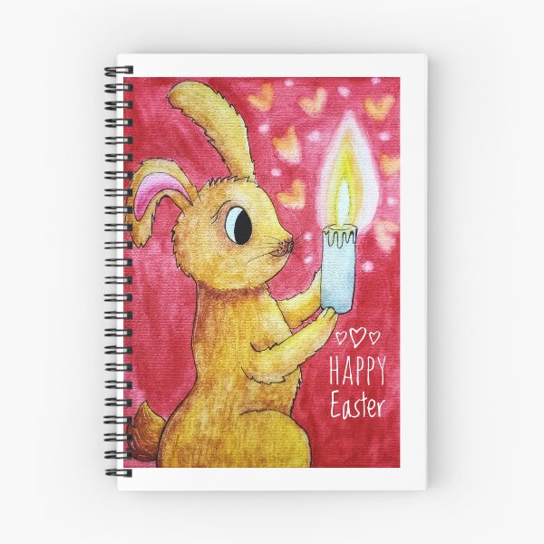 Item preview, Easter bunny card designed and sold by Paintedhues.