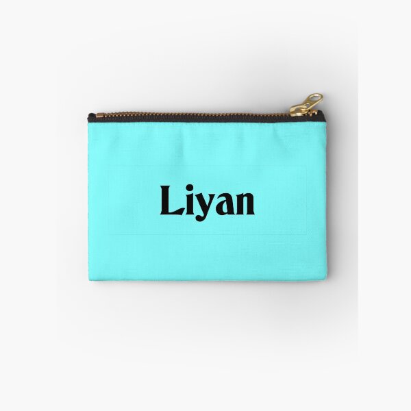 Item preview, Name Liyan Black Text on Cyan Deneane Font designed and sold by Art in My Loft.