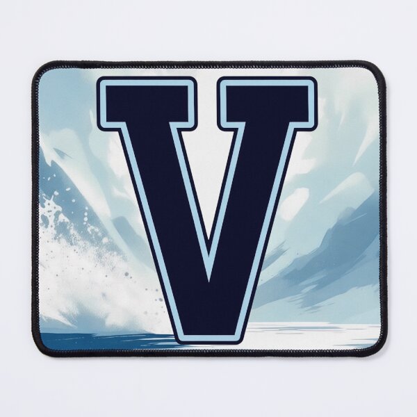 Item preview, Navy Blue Letter V – Initial Monogram for Boys designed and sold by roxysnextgenart.