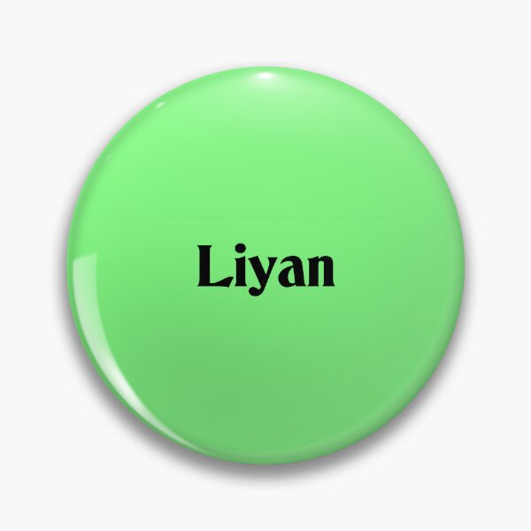 Item preview, Name Liyan Black Text on Bright Green Deneane Font designed and sold by Art in My Loft.