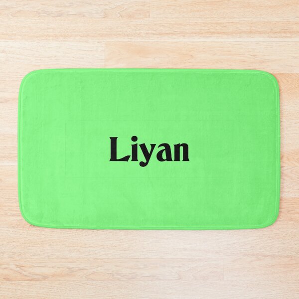 Item preview, Name Liyan Black Text on Bright Green Deneane Font designed and sold by Art in My Loft.