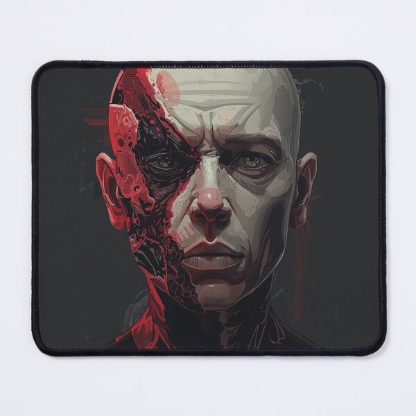 Item preview, Neural Collapse Portrait – Dark Futuristic Streetwear designed and sold by GamerLife31.