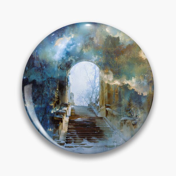 Item preview, Archway to Primavera | Winter to Spring Fantasy Wall Art designed and sold by Stoneflower-Art.