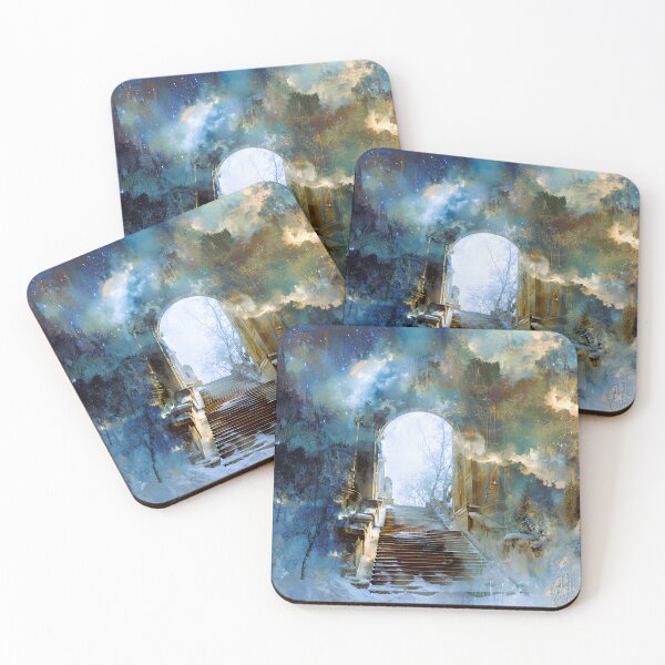Item preview, Archway to Primavera | Winter to Spring Fantasy Wall Art designed and sold by Stoneflower-Art.