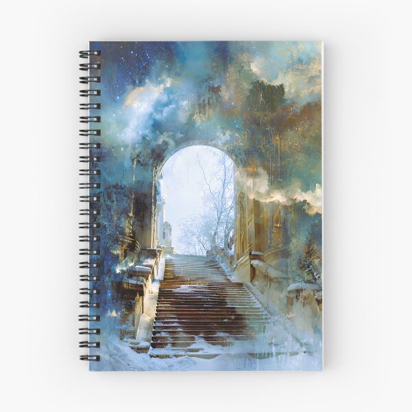 Item preview, Archway to Primavera | Winter to Spring Fantasy Wall Art designed and sold by Stoneflower-Art.