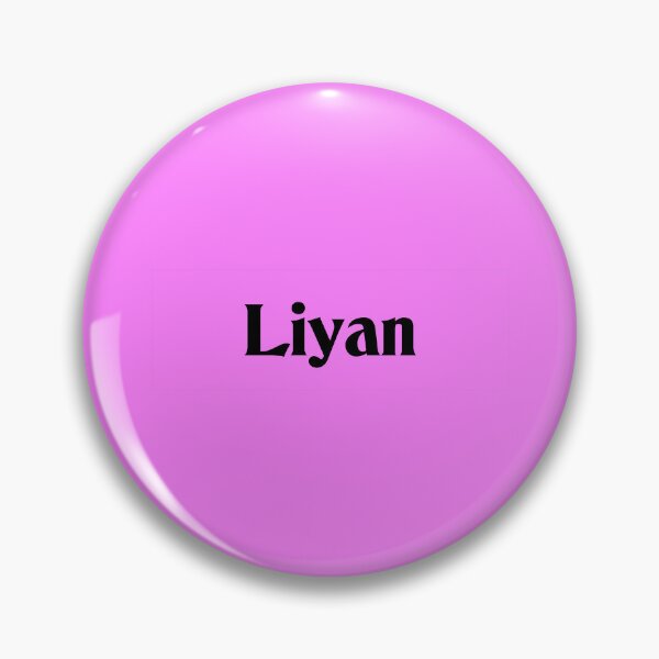 Item preview, Name Liyan Black Text on Pink Deneane Font designed and sold by Art in My Loft.